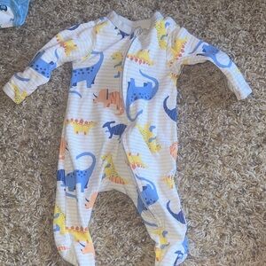 Old Navy Multicolor Dinosaur Kids Footie